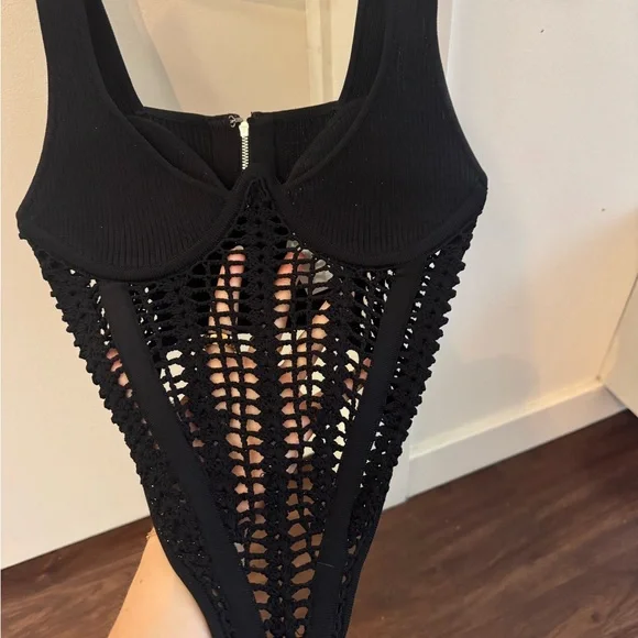 Dion Lee Black Mesh Corset - Picture 3 of 5